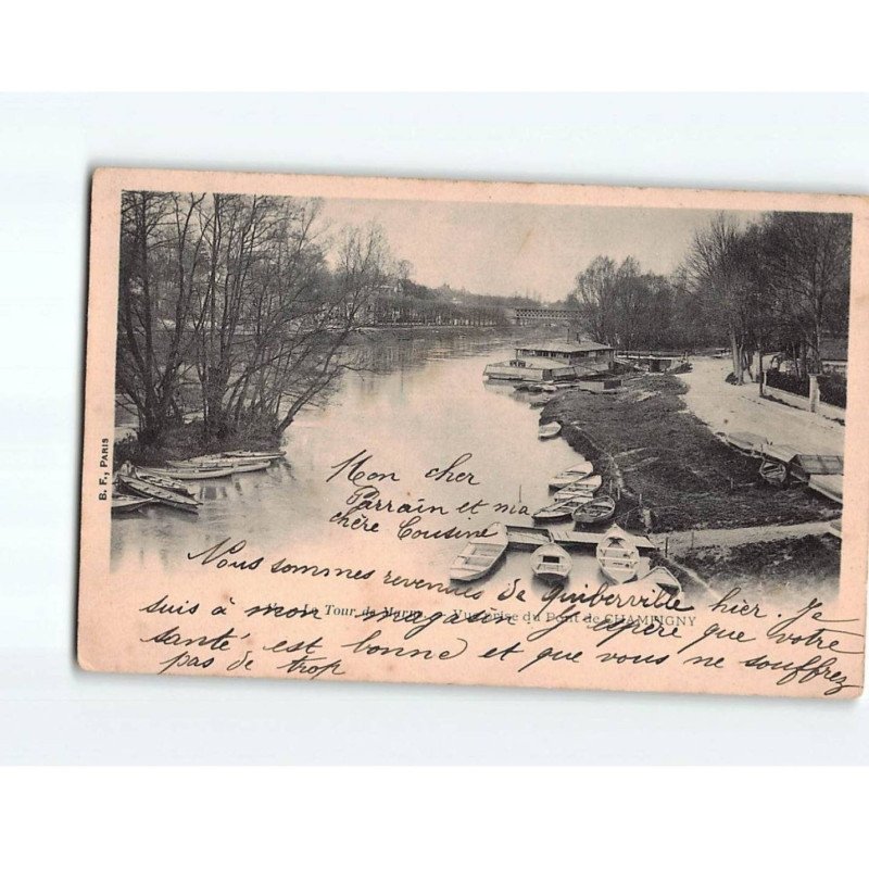 Le Tour de Marne, Vue prise du Pont de CHAMPIGNY - état