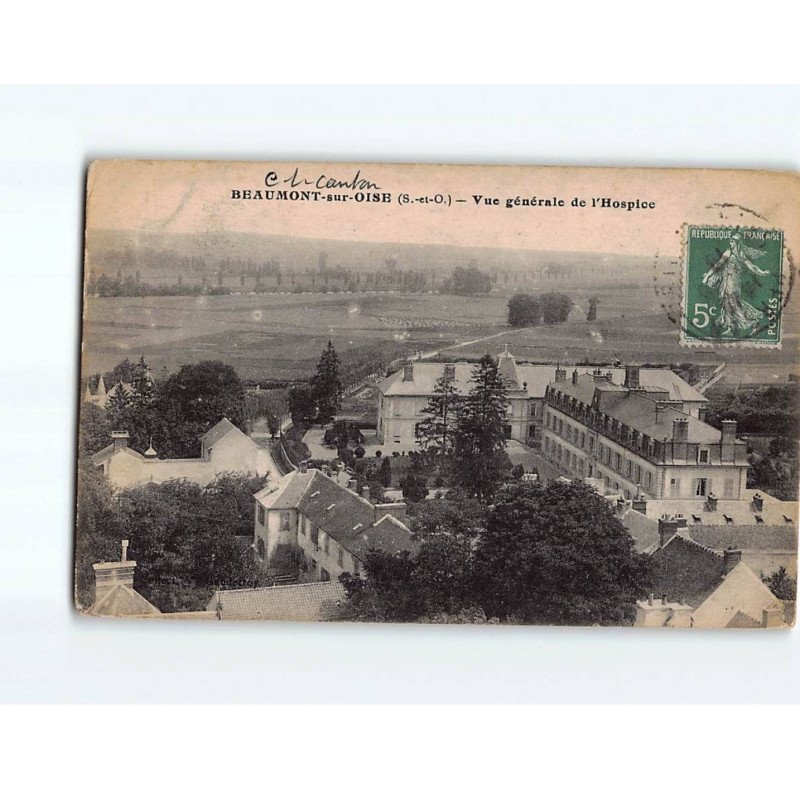 BEAUMONT SUR OISE : Vue générale de l'Hospice - état