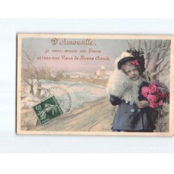 ARNOUVILLE : Carte Souvenir - très bon état