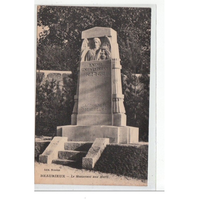 BEAURIEUX - Le Monument aux Morts - très bon état