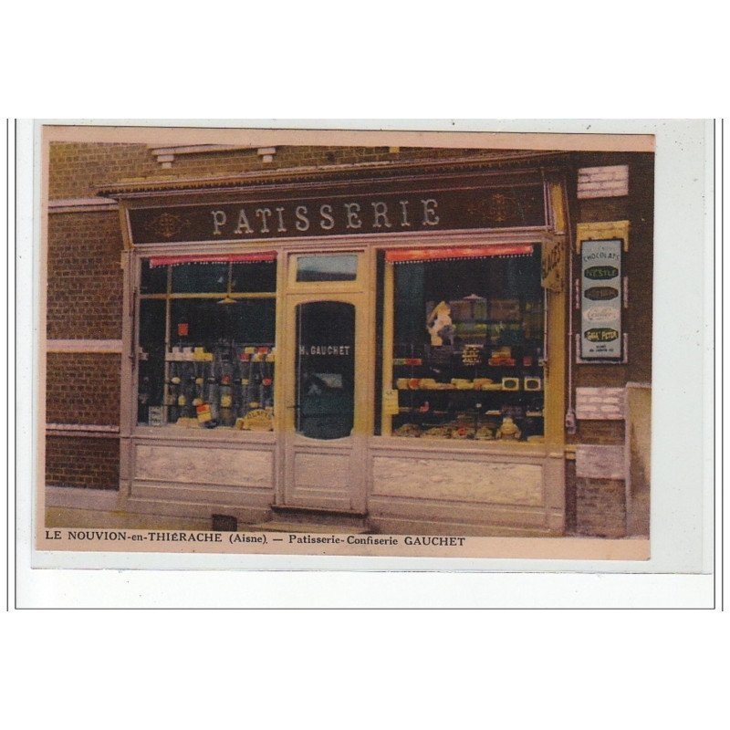 LE NOUVION EN TIERACHE - Pâtisserie-Confiserie Gauchet - état (coupée)