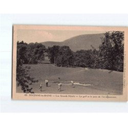 DIVONNE LES BAINS : Le golf et le parc de l'établissement - très bon état