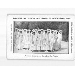 Association des Orphelins de la Guerre, Première Communion à SAINT JEAN CAP FERRAT - état