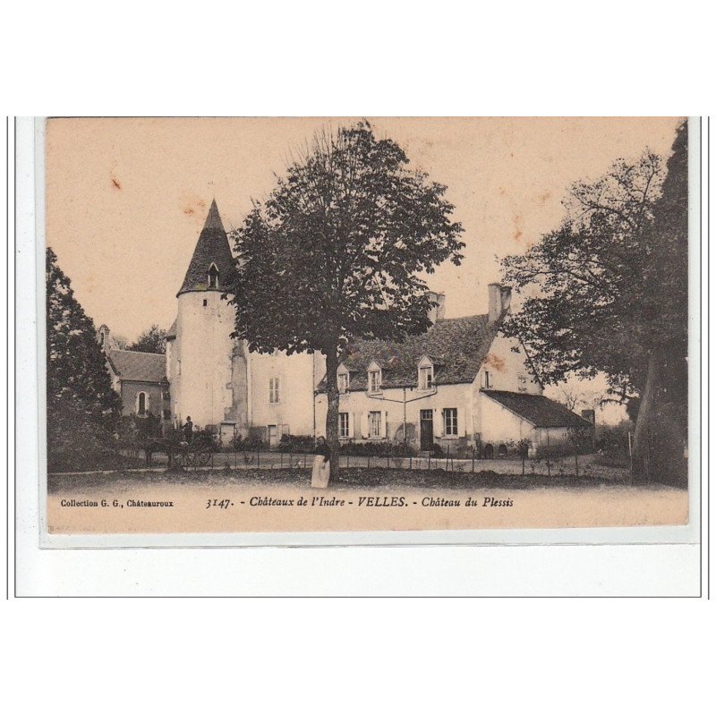 Château de l'INDRE - VELLES - Château du Plessis  - très bon état