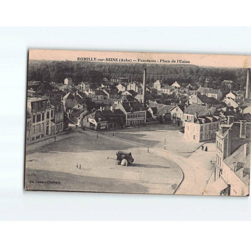 ROMILLY SUR SEINE : Panorama, place de l'Union - très bon état