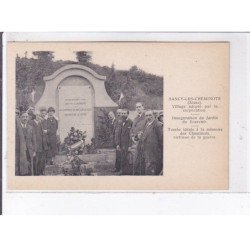 SANCY-les-CHEMINOTS: village adopté par la corporation, inauguration du jardin du souvenir - très bon état