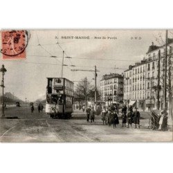 TRANSPORT: chemin de fer et tramway, rue de paris - très bon état