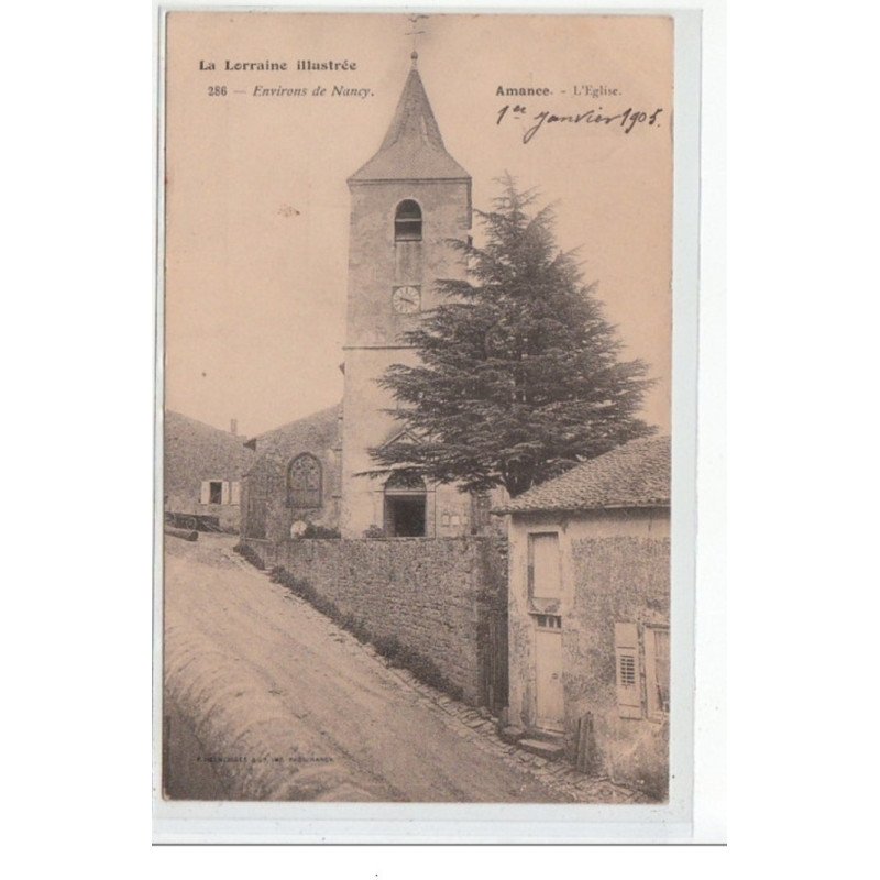 Environs de NANCY - AMANCE - L'église - très bon état