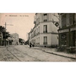 TRANSPORT: chemin de fer, tramway, montreuil rue de rosny - très bon état