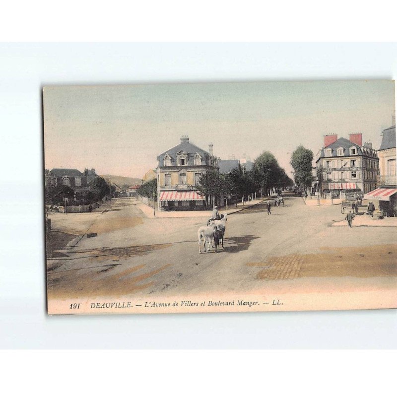 DEAUVILLE : L'Avenue de Villers et Boulevard Manger - très bon état DEAUVILLE : L'Avenue de Villers et Boulevard Manger - très bon état