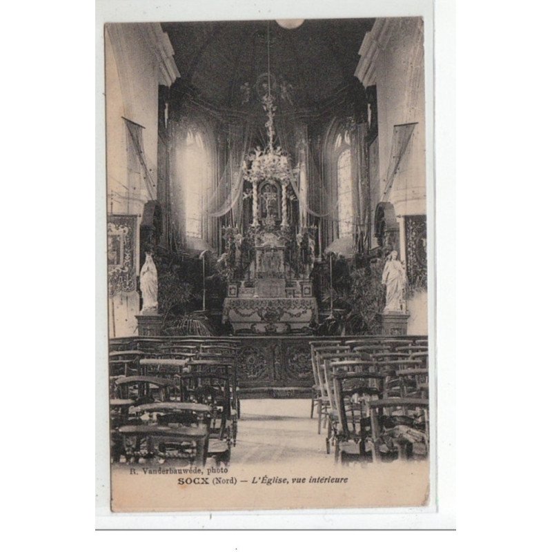 SOCX - L'église, vue intérieure - très bon état