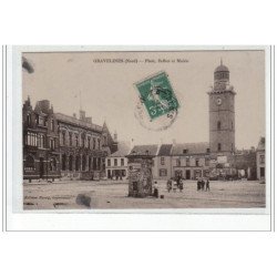 GRAVELINES - Place, beffroi et mairie - très bon état