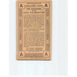 Carte individuelle d'alimentation - très bon état