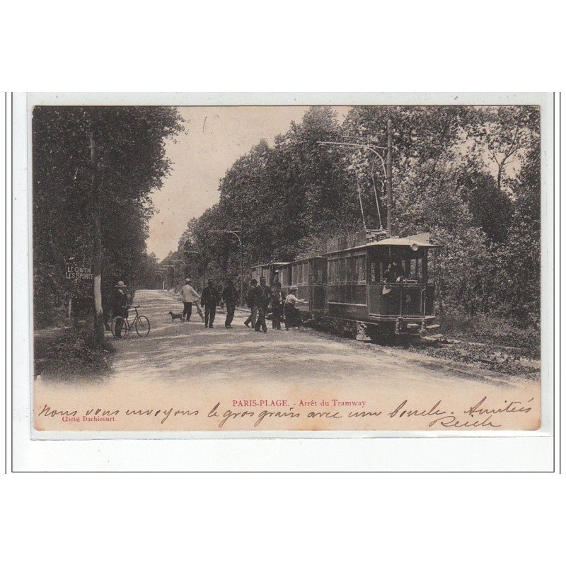 PARIS PLAGE - Arrêt du tramway - très bon état