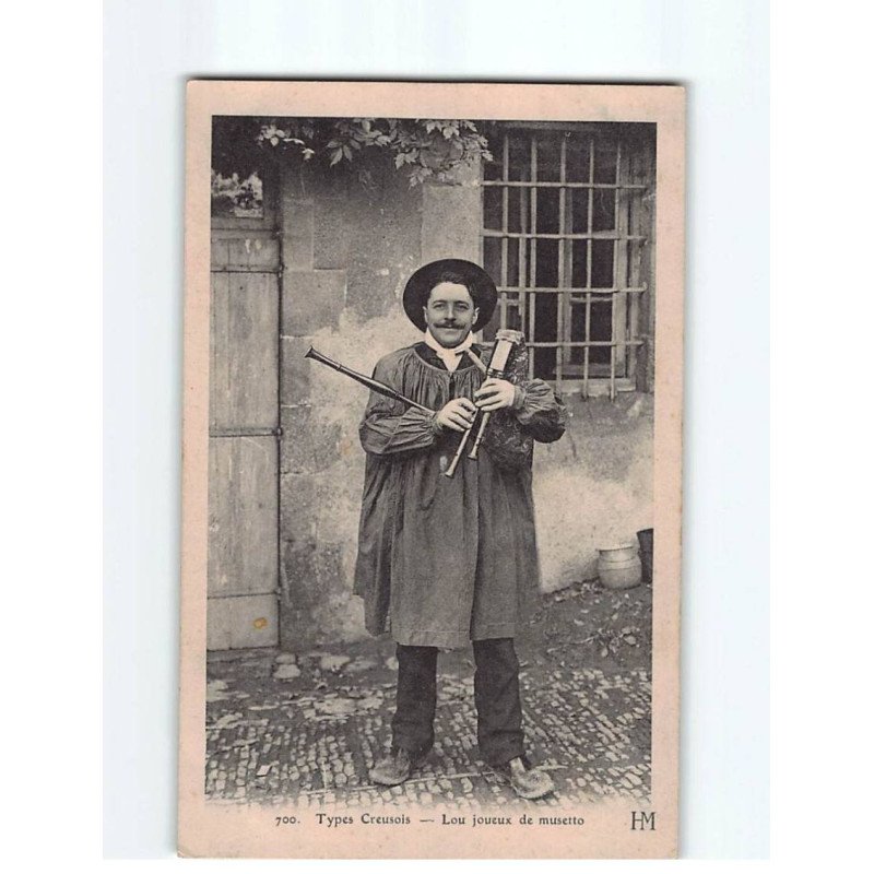 Types Creusois, "Lou joueux de Musetto" - état Types Creusois, "Lou joueux de Musetto" - état