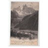 Vallée de CHAMONIX - Village des PRAZ et Aiguille du Dru - Grand Hôtel des Alpes- très bon état
