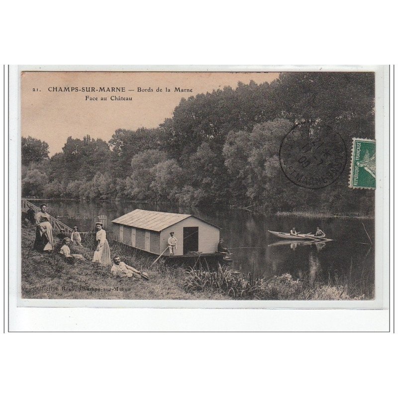 CHAMPS SUR MARNE - Bords de la Marne Face au Château - LAVOIR - très bon état