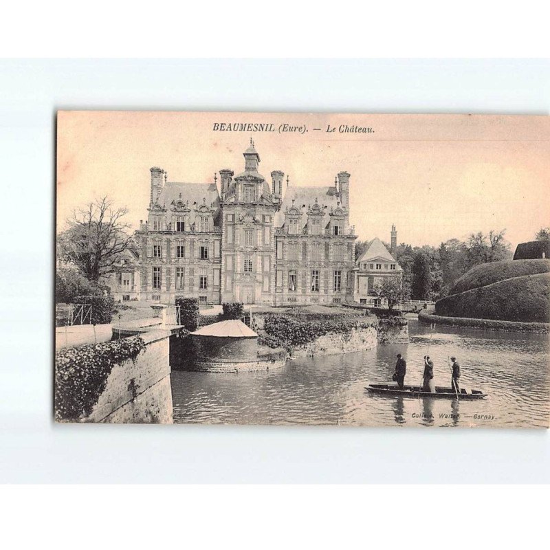BEAUMESNIL : Le Château - état ( Partiellement Décollée ) BEAUMESNIL : Le Château - état ( Partiellement Décollée )
