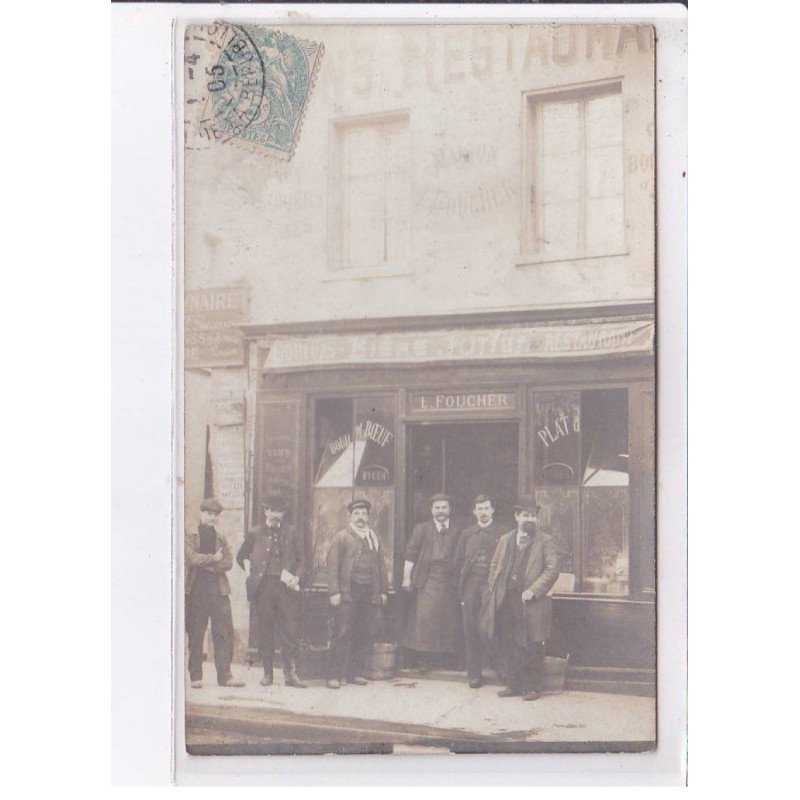 PARIS: à localiser, café, L. Foucher, restaurant - très bon état