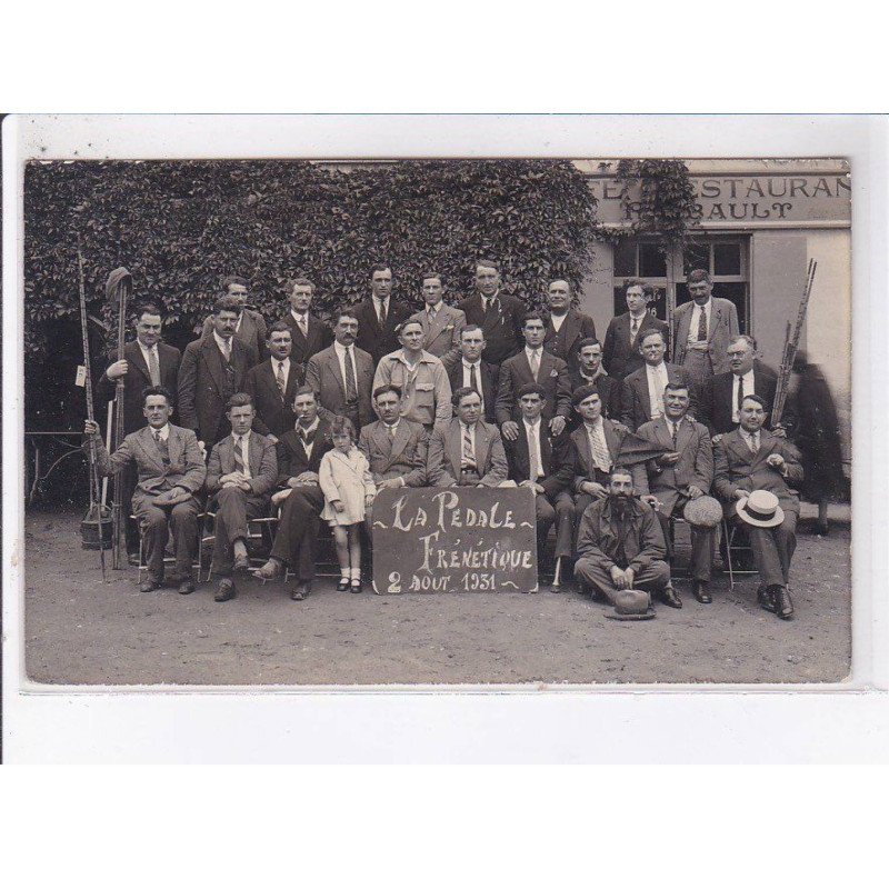 MONTS: pêche, hôtel de la gare, la pédale frénétique 1931 - très bon état