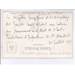 SAINT-MAIXENT: militaire, délégation yougoslave - très bon état