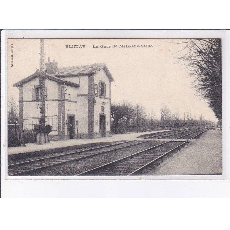 BLUNAY: la gare de melz-sur-seine - très bon état