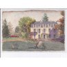 LA BOUVERIE: château de la bouverie, carte peinte à la main, château de la bouverie - très bon état