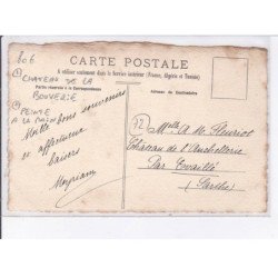 LA BOUVERIE: château de la bouverie, carte peinte à la main, château de la bouverie - très bon état
