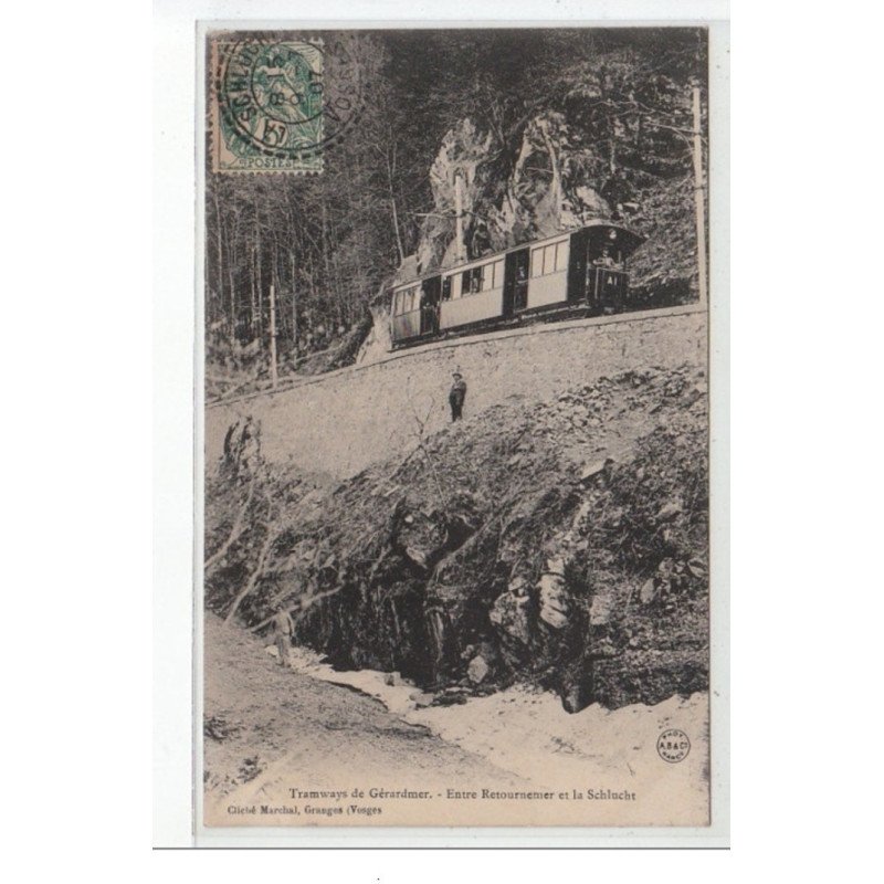 Tramways de GERARDMER entre RETOURNEMER et la SCHLUCHT - très bon état