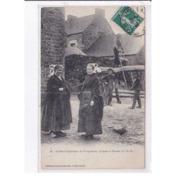PLOUGUESNAST: coiffes et costumes de plouguesnast, langast et plessala, scieur de long, bois - très bon état