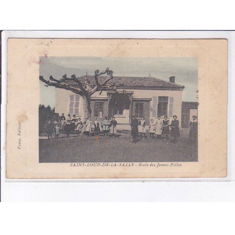 SAINT-LOUP-de-la-SALLE: école des jeunes filles - état