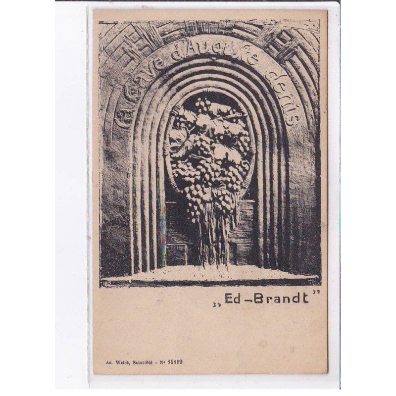 SIGNY-le-PETIT: la cave d'auguste denis (Ed-Brandt - marchand de vins) - très bon état