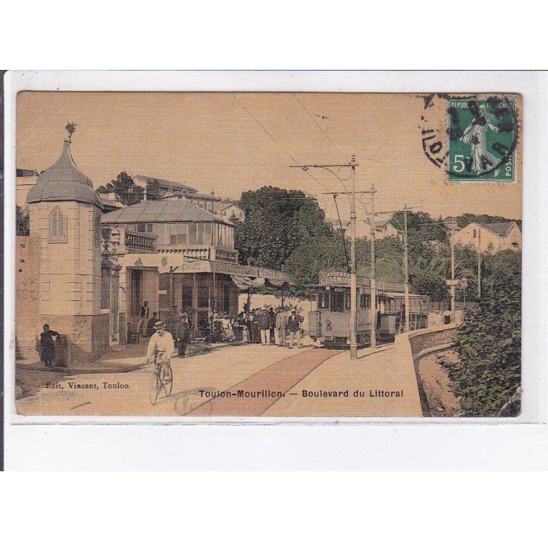 TOULON-MOURILLON: boulevard du littoral, tramway - état