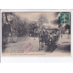 MOULLEAU-ARCACHON: un coin de la forêt, départ du tramway car pour arcachon - état