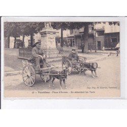 VENDOME: place d'armes, en attendant les taxis, voitures à chien - très bon état