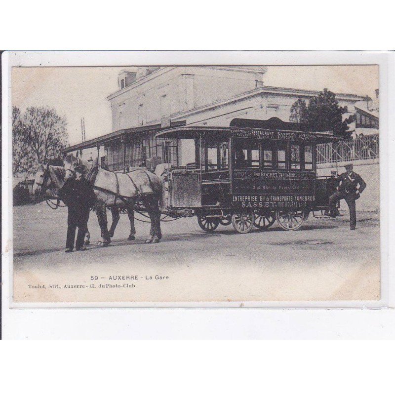 AUXERRE: la gare, omnibus - très bon état