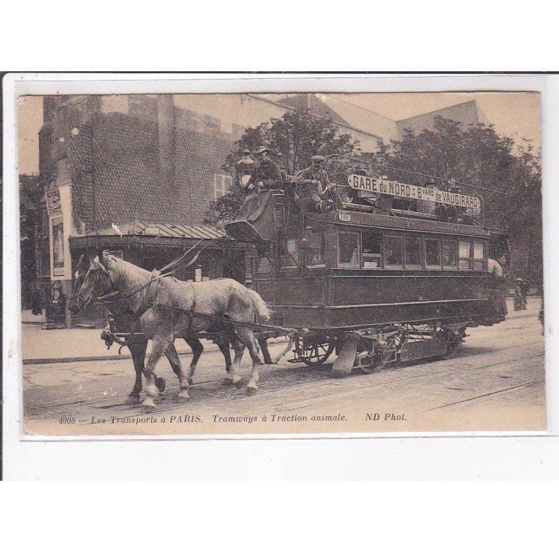 PARIS: les transports à paris, tramways à traction animale - très bon état