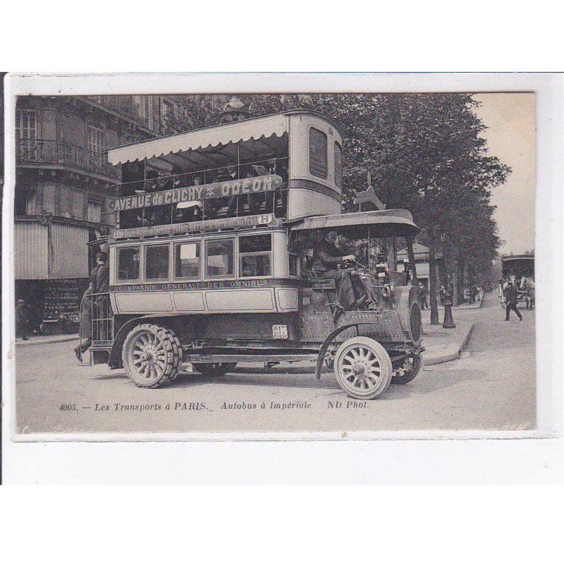 PARIS: les transports à paris, autobus à impériale - très bon état