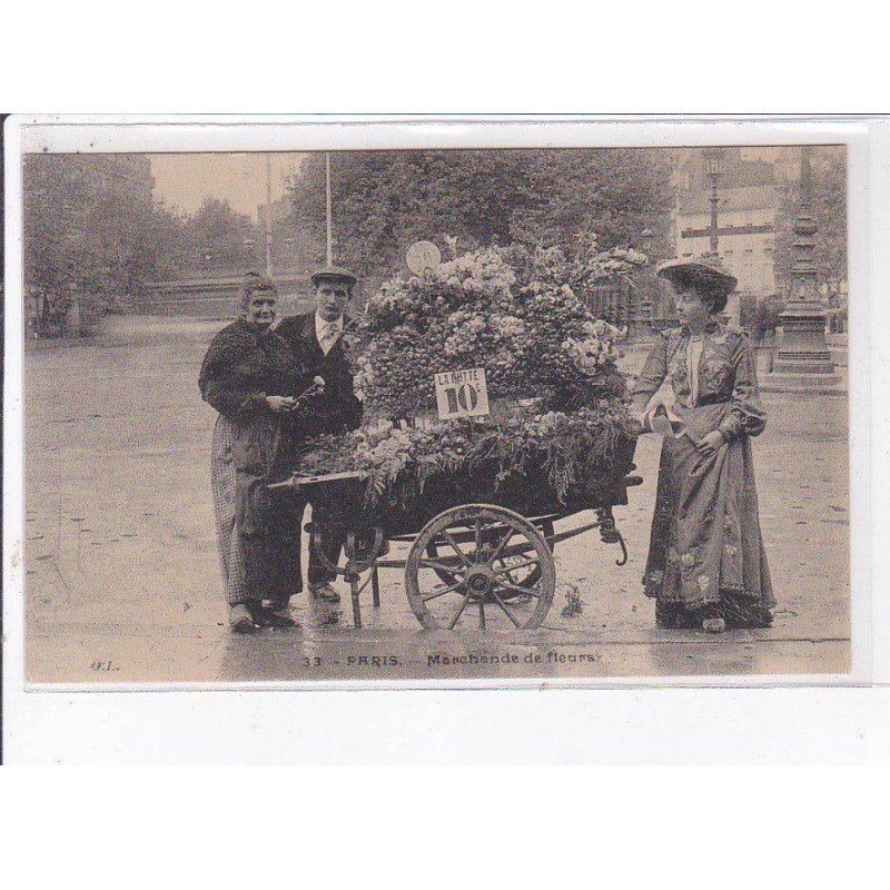 PARIS: marchande de fleurs - très bon état