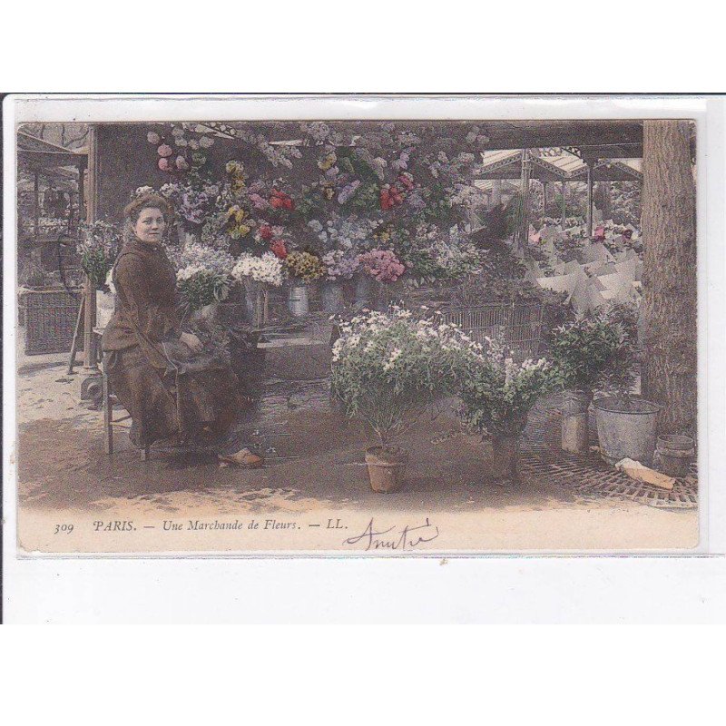 PARIS: une marchande de fleurs - très bon état