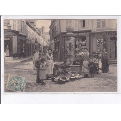 MONTEREAU: fontaine de la grande rue, marchande - état