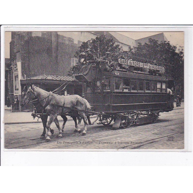PARIS: les transport à paris, tramways à traction animale - très bon état