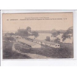 CÔTE D'IVOIRE: GRAND-BASSAM: ensemble des ateliers et magasins du chemin de fer de lokodjo - très bon état