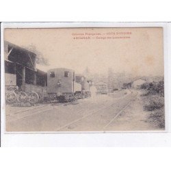 CÔTE D'IVOIRE: ABIDJEAN: garage des locomotives - très bon état
