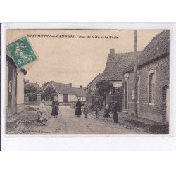 BEAUMETZ-les-CAMBRAI: rue de vêtu et la poste - très bon état