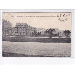 BIARRITZ: Edouard VII, roi d'angleterre rentre en landau à l'hôtel du palais - très bon état