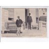 BIARRITZ: Edouard VII, roi d'angleterre devant ses appartements à l'hôtel du palais-photo montage - très bon état