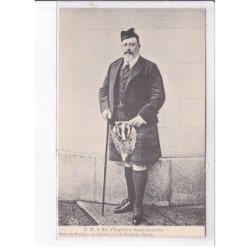 BIARRITZ: Edouard VII, roi d'angleterre, tenue d'écossais - très bon état
