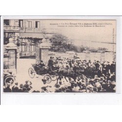 BIARRITZ: Edouard VII le roi d'angleterre et Alphonse XIII rende visite à duchesse de manchester - très bon état