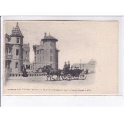 BIARRITZ: d'Edouard VII le roi d'angleterre la villa de larralde, passe en landau devant la villa - très bon état